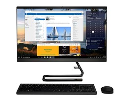 Picture of Lenovo IdeaCentre A340 23.8-inch Full HD IPS All-in-One Desktop (10th Gen Intel Core i3/8GB/512GB SSD/Windows 11/MS Office 2021/HD 720p Camera/Wireless Keyboard & Mouse/Business Black), F0E800Y2IN