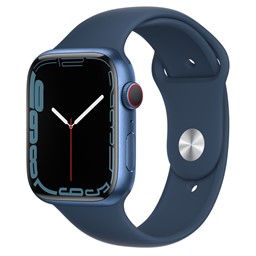 Picture of Apple Watch S7 Cell 45mm Blue Alu Abyss Blue Sp Band