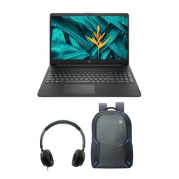Picture of HP Laptop FHD 15s-fq2627TU 11th Gen Ci3 - 8GB DDR4 /512 GB PCIe® NVMe™ M.2 SSD / Intel® UHD Graphics / Microsoft Office Home and Student 2019 /  Windows 11 Home / 1 Year Warranty / Jet black
