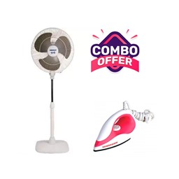 Picture of Orient Portable Fan 16 Stand-37 Hi-Speed + Sowbhagya Grand Dry Iron 1000 Watts