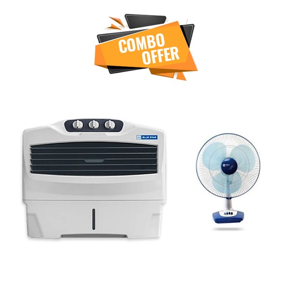 Picture of Blue Star 50 L Window Air Cooler + Orient Fan 16 Desk - 26 - P.Blade TF