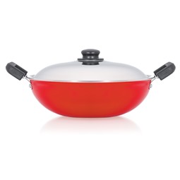 Picture of Premier Non Stick Cookware 24CM Kadai With SS LID