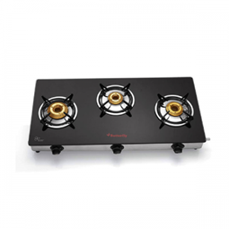 Picture of Butterfly Radiant Jumbo 3Burners Glass Manual Gas Stove (3BRADIANTJUMBOGT)