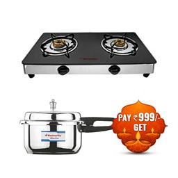 Picture of Butterfly Stove 2B Radiant Jumbo GT + Butterfly Cooker 3L Blue Line Steel
