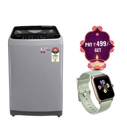 Picture of LG 6.5 Kg T65SJSF3Z Fully Automatic Top Load Washing Machine + ZEBRONICS Zeb-Fit Me Smartwatch