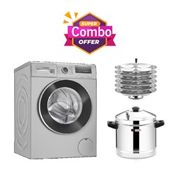 Picture of Bosch Washing Machine 7.5KG WAJ2426VIN + Premium Brand Idly Cooker 6 Plates Set