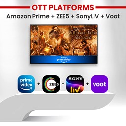 Picture of Amazon Prime + ZEE5 + SonyLIV (Premium) + Voot, North Monthly Plan