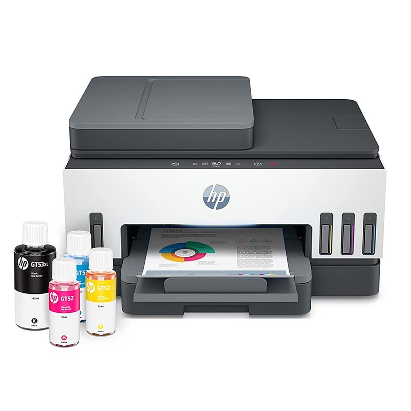 HP Smart Tank 790 WiFi Duplex Hi-Capacity Tank Printer with Magic Touch Panel with ADF, auto & Paper Sensor (up to 12K Black or 8K Color Pages of Ink) sathya.in