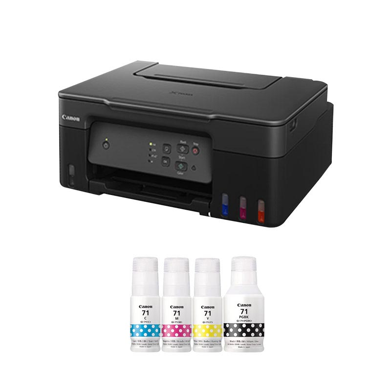 Canon Pixma G2730 All In One Inktank Printer Additional Ink Bottles Combo 3032