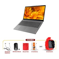 Picture of Lenovo IdeaPad 3 - 11th Gen Intel Core  i5-1155G7 15.6" 82H803HPIN FHD Laptop (16GB / 512GB SSD /Windows 11 Home / MSO / 1 Year + 1 Year ADP Warranty / 1.65kg) + Bluetooth Earphone + Wireless Mouse & Mouse Pad + K7 Antivirus (or) SmartWatch