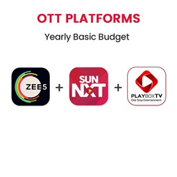 Picture of Sun NXT(Premium) + ZEE5+PlayboxTV Yearly Basic Budget