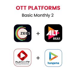 Picture of ALT Balaji+Hungama+PlayboxTV+ZEE5, Basic  Monthly 2