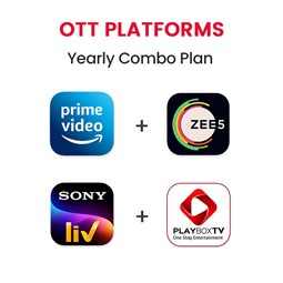 Picture of Amazon Prime + ZEE5+Sony LIV(Premium)+PlayboxTV Yearly Combo Plan