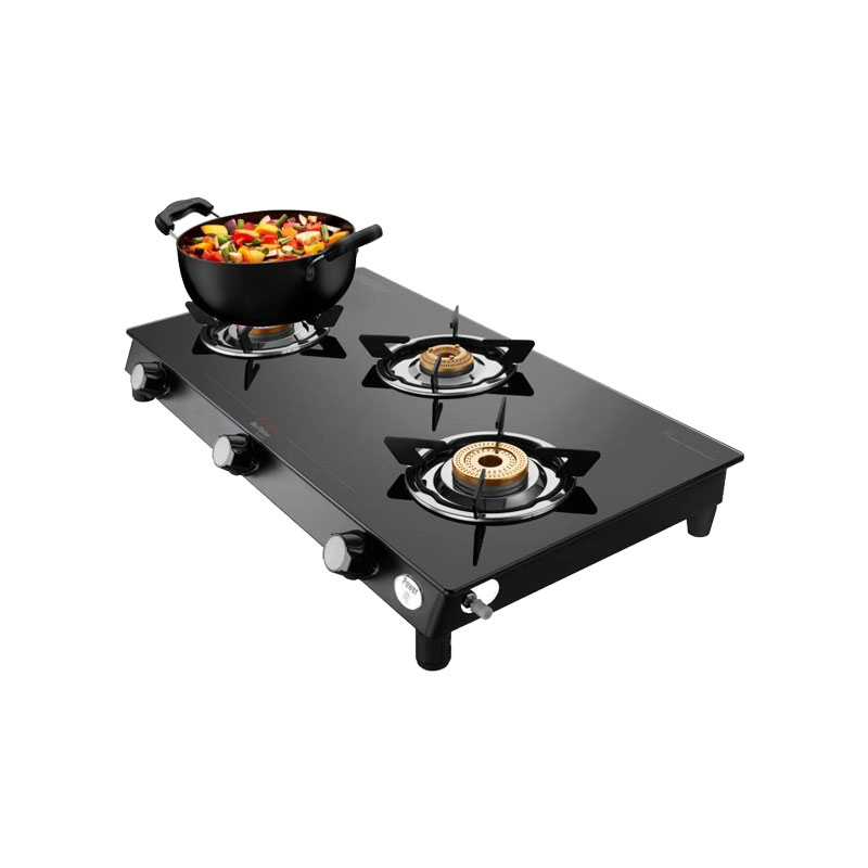 preethi gas stove glass top