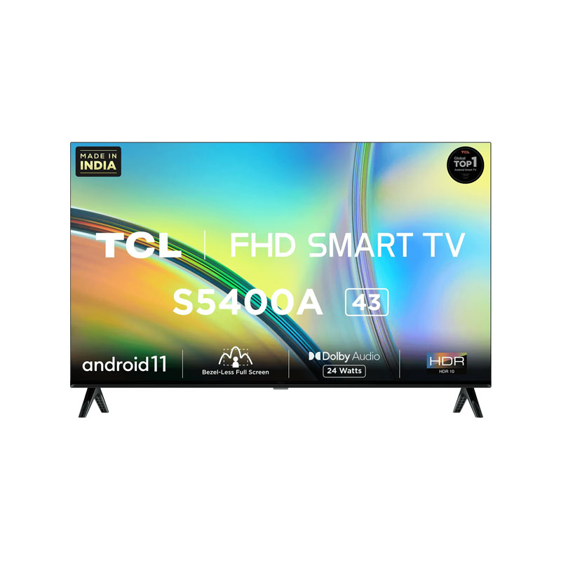 TCL 43 inch (108 cm) Full HD LED Smart Android TV (TCL43S5400A)