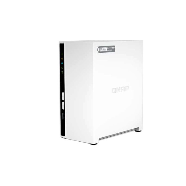 Picture of QNAP TS-233-US 2 Bay Affordable Desktop Network Attached Storage (ARM Cortex-A55 Quad-core Processor/ 2 GB DDR4 RAM/ 1 Year Warranty)