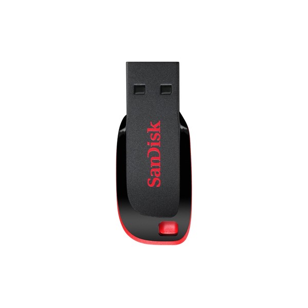 Picture of SanDisk Cruzer Blade DCZ50-064G-135 64GB USB 2.0 Flash Drive (Red)