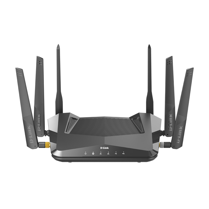 D-Link DIR-X5460 WiFi 6 Router AX5400 MU-MIMO Voice Control Compatible with Alexa & Google Assistant, Dual Band Gigabit Gaming Internet Network (Black)