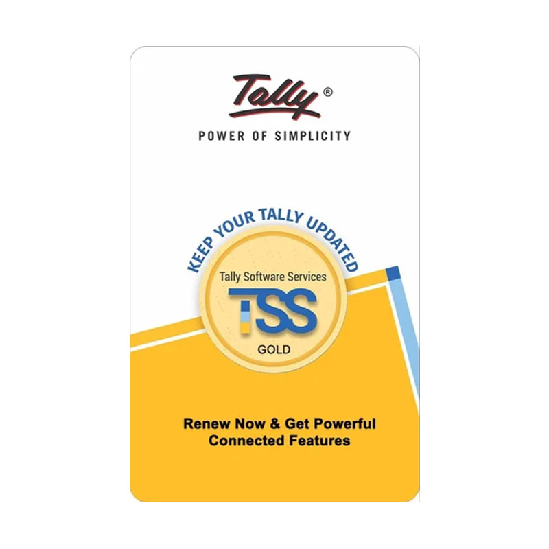 Tally Software Services (TSS) - Gold (An Annual Software Subscription for Your Existing TallyPrime/Tally.ERP 9 Licenses)