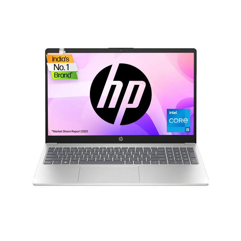 Picture of HP - 13th Gen  Intel Core i5 - 1335U 15.6" 15-fd0220TU Thin & Light Laptop (8GB/ 512GB SSD/ Full HD Display/ Intel Iris Xe Graphics/ Windows 11 Home/ MS Office/ 1 Year Warranty/ Natural Silver/ 1.59Kg)