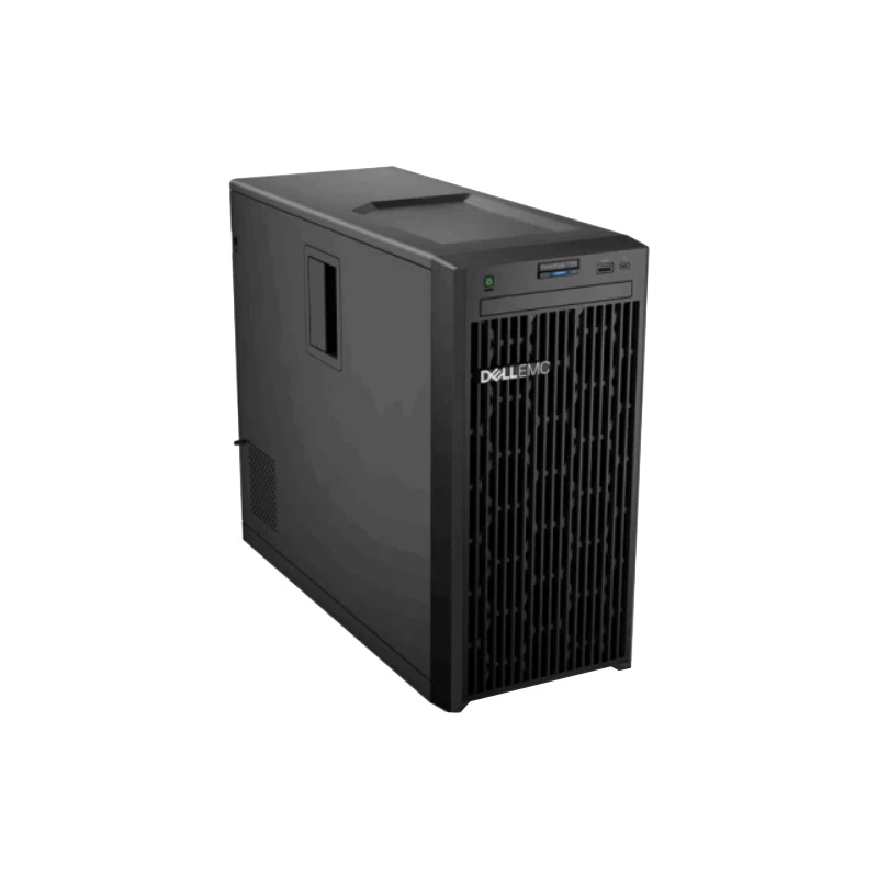 Tower Server Model - Dell PowerEdge T150 Intel Xeon E-2314 Processor 2.8GHz 8M Cache,4C/4T,Turbo,65W,TPM   4 DIMMS   1 x 16GB UDIMM Upto 4, 3.5" SATA Drives   1 x 2TB Hard Drive SATA 6Gbps Enterprise 7.2K 512n 3.5in Onboard Broadcom Dual Port 1Gb Network Interface Card LOM 1 x Dedicated management port   Single Power Supply, 300W   iDRAC Basic   3YR Prosupport Next Business Day Onsite