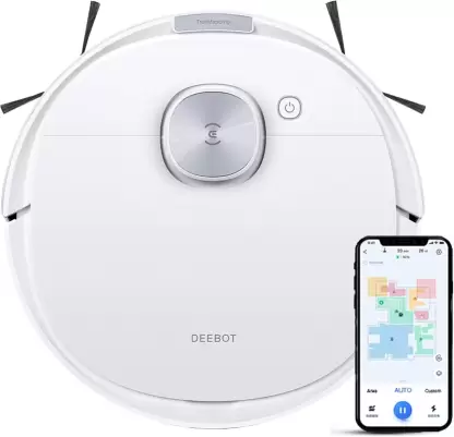 Picture of ECOVACS DEEBOT N10 Robotic Floor Cleaner (WiFi Connectivity, Google Assistant and Alexa, White)