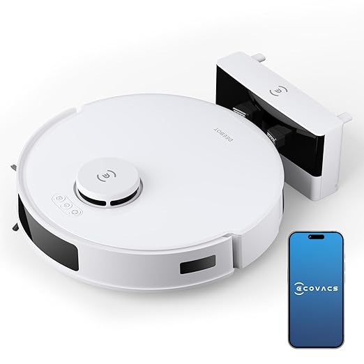 Picture of ECOVACS Deebot N20 Pro Robotic Floor Cleaner "8000Pa Strong Suction Robot Cleaner, Anti-Hair Tangle, Deep Sweeping and Vibrating Mopping, 5200mAh Battery" (WiFi Connectivity, White)