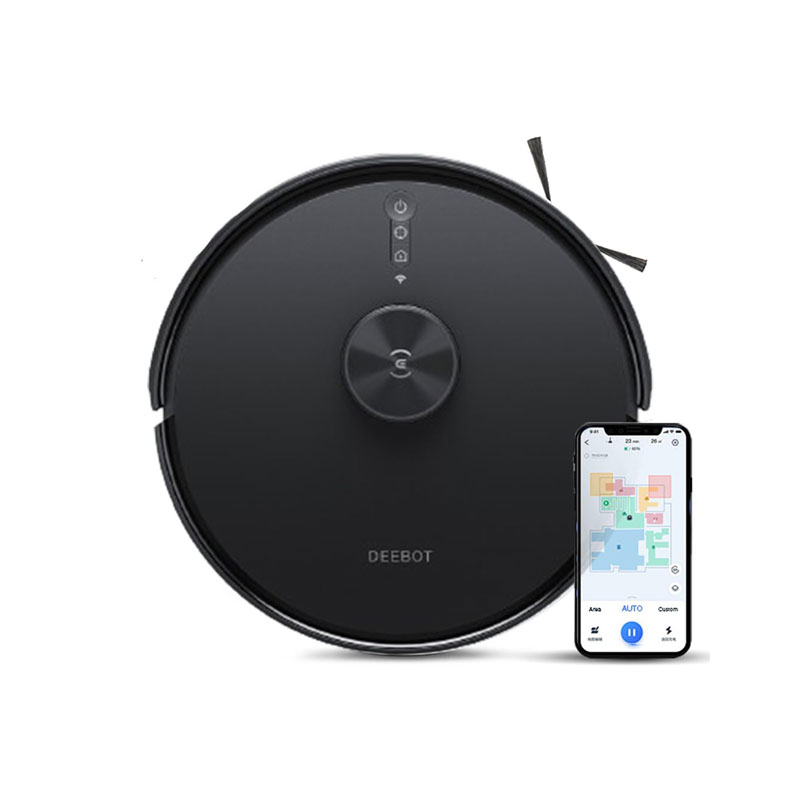 Picture of ECOVACS Y1 PRO Robotic Floor Cleaner (WiFi Connectivity, Google Assistant and Alexa, Black)