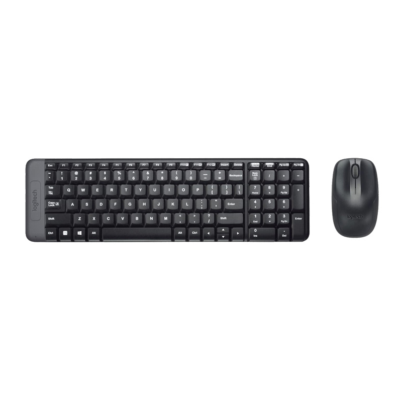 Picture of Logitech MK220 Mouse & Keyboard Combo Wireless Laptop Keyboard  (Black)