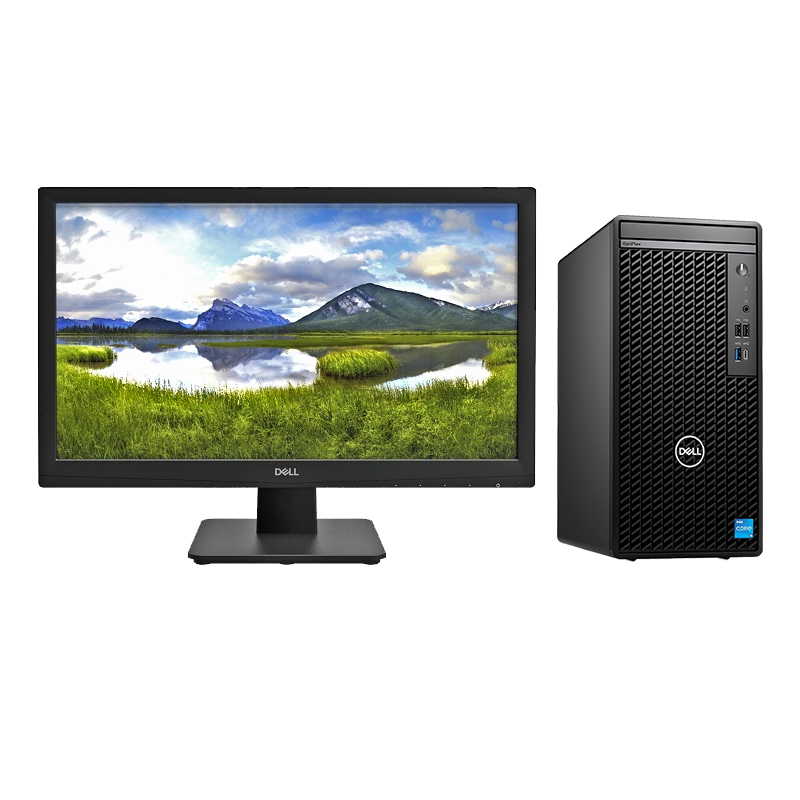 Picture of Dell Optiplex 7020 - 14th Gen Intel Core i514500 Mini Tower (8GB DDR4/ 512GB SSD/ Ubuntu / No DVD Drive/ 3 Years  Warranty)  Dell 20" (50.8 cm)  Monitor