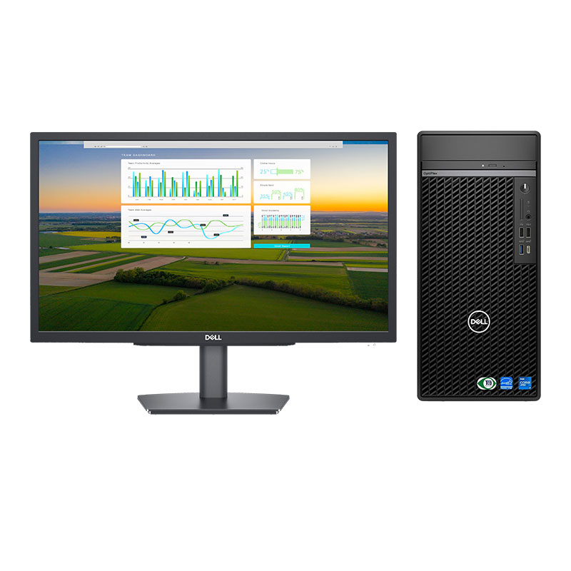 Picture of Dell OptiPlex 7020 Plus - 12th Gen Intel Core i7 12700 (8GB DDR5/ 512GB SSD/ Ubuntu No DVD Drive/ 3 YearsWarranty) + Dell 21.5" (54.61 cm) (E2222H) Monitor