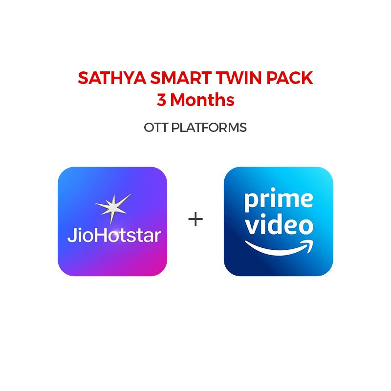 Picture of Hotstar + Amazon Prime,  Smart Twin Pack 3 Months
