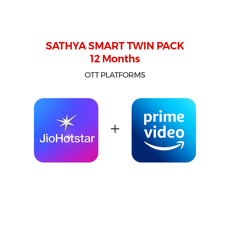Picture of  Hotstar + Amazon Prime,  Smart Twin Pack 12 Months