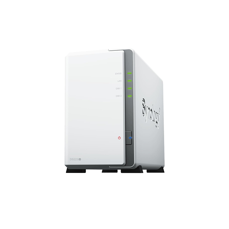 Picture of Synology DS223J 2 BAY Tower NAS (Realtek RTD1619B 4-core 1.7 GHz 64-bit CPU/ 1 GB DDR4 non-ECC/ 1 x RJ-45 1GbE LAN Port and 2 x USB 3.2 Gen 1 Port/ Secure Private Cloud / Comprehensive Data Protection/ Multi-platform File Access/ 2Year Hardware Warranty)