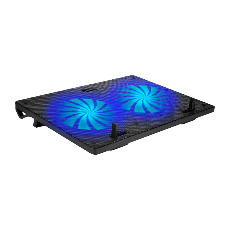 Picture of ZEBRONICS ZEB-NC3300 USB Powered Laptop Cooling Pad  (Dual Fan, Dual USB Port and Blue LED Lights)